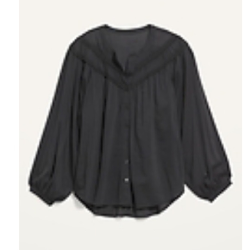 Oversized crochet Pom Pom dolman-sleeve blouse
